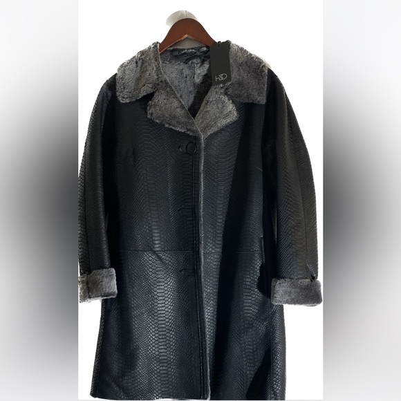 🔥HIDESOCEIETY 100% GENUINE SHEARLING COAT. GENUINE REAL FUR COAT FROM SPAIN - Picture 4 of 14